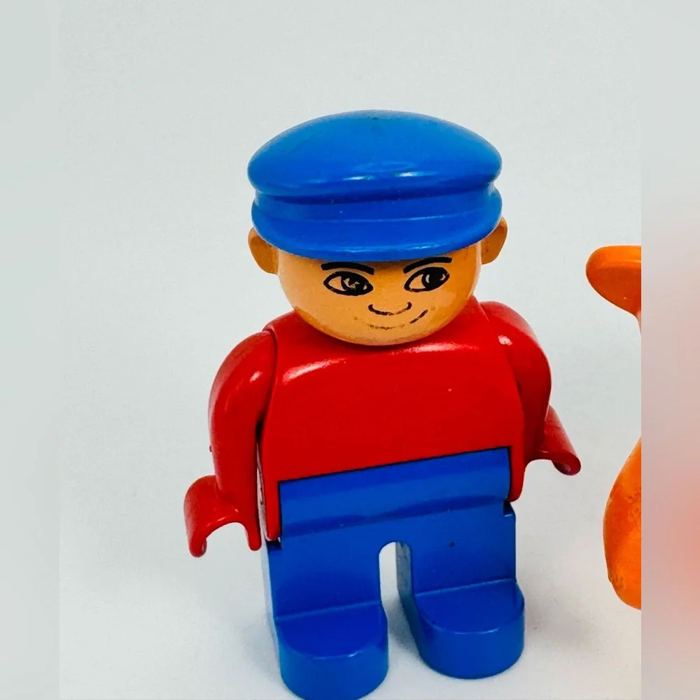 Lego Duplo Lot Of 3 Tiger Polar Bear Man Boy Figures